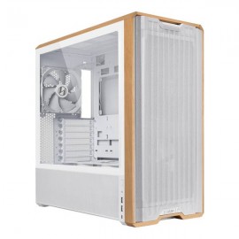 Lian Li Lancool LAN217W carcasa de ordenador Midi Tower Blanco, Madera