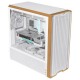 Lian Li Lancool LAN217W carcasa de ordenador Midi Tower Blanco, Madera
