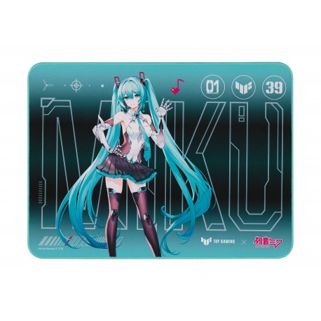 ASUS TUF Gaming P1 Hatsune Miku Edition Alfombrilla de ratón para juegos Turquesa