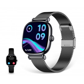 KSIX - KSIX IRIA NEGRO / SMARTWATCH 1.7/ 2 CORREAS (METAL + SILICONA) - BXSW30N