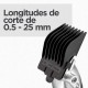 BaByliss E812E cortadora de pelo y maquinilla Negro, Acero inoxidable 8 Ión de litio