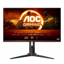 AOC G2 27G2ZN3/BK pantalla para PC 68,6 cm (27'') 1920 x 1080 Pixeles Full HD LCD Negro, Rojo