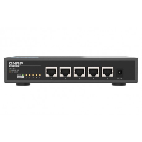 QNAP QSW-3205-5T switch No administrado 10G Ethernet (100/1000/10000) Escritorio Negro