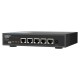 QNAP QSW-3205-5T switch No administrado 10G Ethernet (100/1000/10000) Escritorio Negro