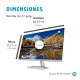 HP M27fq pantalla para PC 68,6 cm (27'') 2560 x 1440 Pixeles Quad HD LED Plata