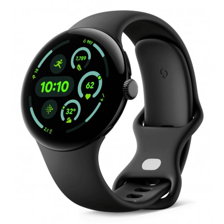 Google Pixel Watch 3 AMOLED 45 mm Digital Pantalla táctil 4G Negro Wifi GPS (satélite)