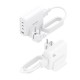 AISENS Cargador Sobremesa GaN 140W, 3x USB-C PD3.1 QC4.0 QC5.0, 1x USB-A QC3.0, Blanco