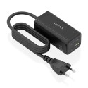 AISENS Cargador Sobremesa GaN 100W, 3x USB-C PD3.0 QC4.0 QC5.0, 1x USB-A QC3.0, Negro