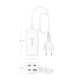 AISENS Cargador Sobremesa GaN 100W, 3x USB-C PD3.0 QC4.0 QC5.0, 1x USB-A QC3.0, Blanco