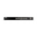 QNAP QSW-M3224-24T switch Gestionado L3 10G Ethernet (100/1000/10000) 1U Negro, Plata