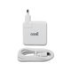 CARGADOR COOL MACBOOK 67W CABLE USBC WHITE