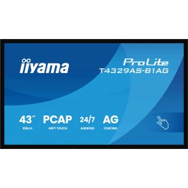 iiyama T4329AS-B1AG pantalla de señalización Panel plano interactivo 108 cm (42.5'')