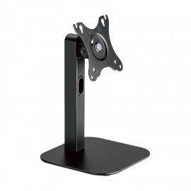 AISENS Soporte de Mesa Eco Giratorio e Inclinable Para Monitor/POS 2.5kg de 10''-24'', Negro