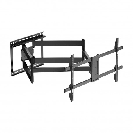 AISENS Soporte Eco Giratorio, Inclinable y Nivelable para Monitor/TV 60kg de 43''-90'', Negro