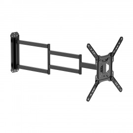 AISENS Soporte Eco Giratorio, Inclinable y Nivelable para Monitor/TV 35kg de 23''-65'', Negro