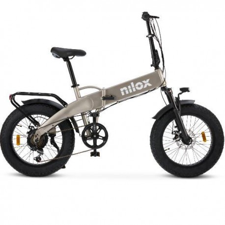 Nilox NXEBX10GR bicicleta eléctrica Gris Aluminio 50,8 cm (20'') 30,5 kg Litio
