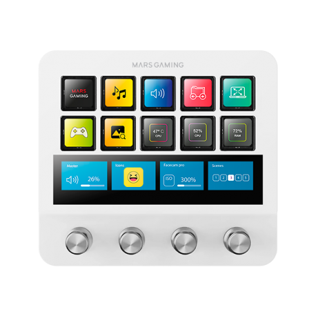 PLATAFORMA DE CONTROL MSD-PRO BLANCO MARS GAMING