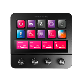 PLATAFORMA DE CONTROL MSD-PRO NEGRO MARS GAMING