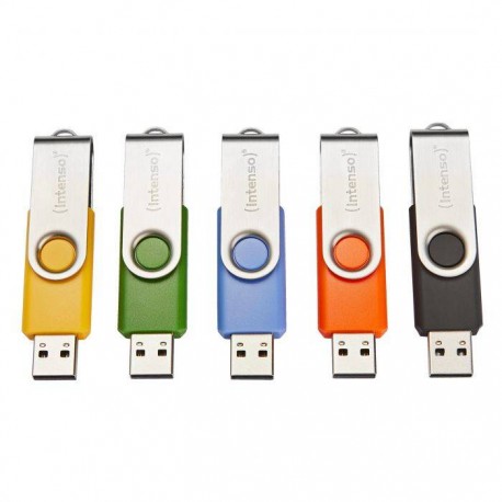Intenso Basic Line unidad flash USB 8 GB USB tipo A 2.0 Negro, Azul, Verde, Naranja, Amarillo