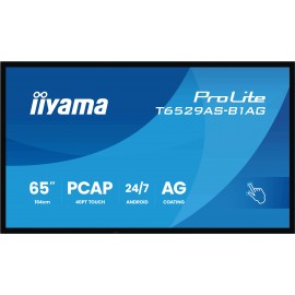 iiyama T6529AS-B1AG pantalla de señalización Panel plano interactivo 163,8 cm (64.5'')