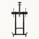 TooQ “AQUILES” Soporte de Suelo con Ruedas con Regulación de Altura para Pantallas 60''-100'', Negro