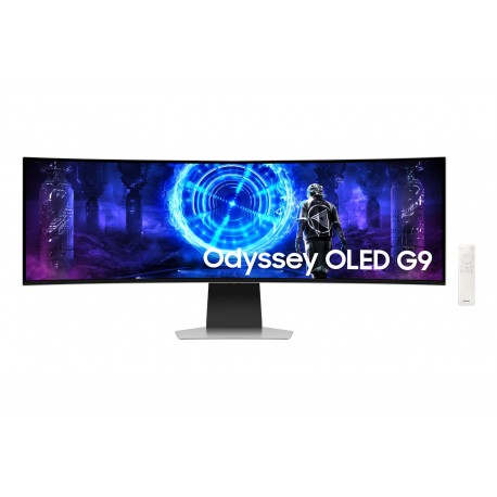 Samsung S49DG954SU pantalla para PC 124,5 cm (49'') 5120 x 1440 Pixeles Dual QHD OLED Plata