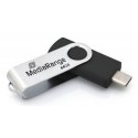 MediaRange MR1953 unidad flash USB 64 GB USB Tipo C 3.2 Gen 1 (3.1 Gen 1) Negro, Plata