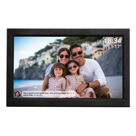 Denver PFF-1503B marco fotográfico digital Negro 39,6 cm (15.6'') Pantalla táctil Wifi