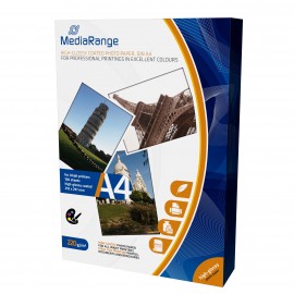 MediaRange MRINK103 papel fotográfico A4 Blanco De alto brillo
