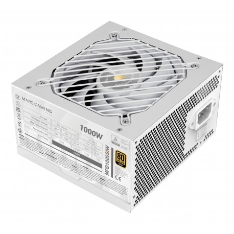 Mars Gaming MPB1000SIW unidad de fuente de alimentación 1000 W 24-pin ATX ATX Blanco