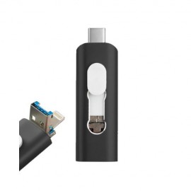 PENDRIVE 128GB 3 EN 1 COOL NEGRO