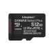 Kingston Technology 512GB microSDXC Canvas Select Plus Gen3 150MB/s A1 (Incluye adaptador de SD)