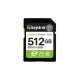 Kingston Technology 512 GB SDXC Canvas Select Plus Gen3 150 MB/s C10 UHS-I U3 V30