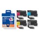 Brother LC521VAL cartucho de tinta 4 pieza(s) Original Negro, Cian, Magenta, Amarillo
