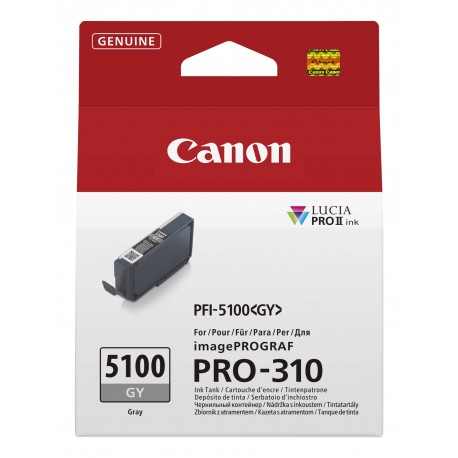 Canon PFI-5100 GY cartucho de tinta 1 pieza(s) Original Gris