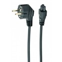 Gembird PC-186-ML12-0.5M cable de transmisión Negro 0,5 m CEE 7/7 C5 acoplador