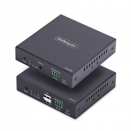 StarTech.com Extensor KVM HDMI 4K 60Hz por Redes Ethernet IP - Alargador KVM HDMI