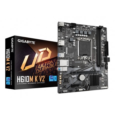 GIGABYTE - GIGABYTE H610M K V2 Placa base - Procesadores Intel Core 14ª generación