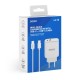 Savio LA-10 cargador de dispositivo móvil Teléfono móvil, Teléfono, Universal Blanco USB Carga rápida