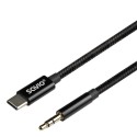 Savio CL-187 cable de audio 1 m Negro