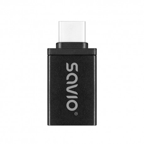 Savio AK-80 adaptador de cable de vídeo 0 m USB tipo A USB Tipo C Negro