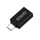 Savio AK-80 adaptador de cable de vídeo 0 m USB tipo A USB Tipo C Negro