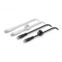 Belkin BoostCharge Pro Flex cable USB USB 2.0 1 m USB C Negro, Blanco