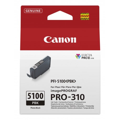 CANON - Canon PFI-5100 PBK cartucho de tinta 1 pieza(s) Original Foto negro - 6952C001