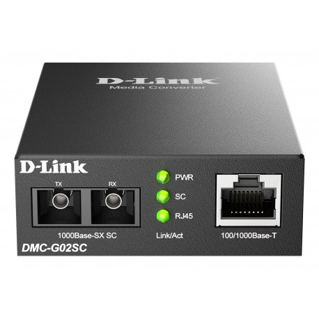 D-Link DMC-G02SC/B convertidor de medio 1000 Mbit/s Multimodo
