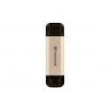 Transcend JetFlash 930C unidad flash USB 256 GB USB Type-A / USB Type-C 3.2 Gen 1 (3.1 Gen 1) Oro