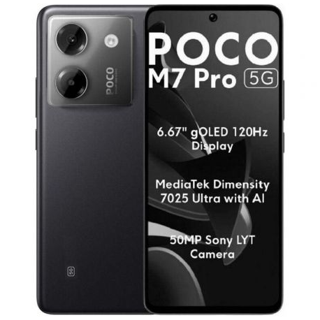 XIAOMI - Smartphone Xiaomi POCO M7 Pro 8GB/ 256GB/ 6.67/ 5G/ Negro - POCO M7P 5G 8-256 BK