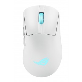 ASUS ROG Keris II Origin WHT ratón Juego mano derecha RF Wireless + Bluetooth + USB Type-A Óptico 42000 DPI