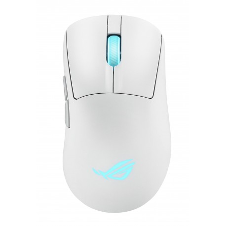 ASUS ROG Keris II Origin WHT ratón Juego mano derecha RF Wireless + Bluetooth + USB Type-A Óptico 42000 DPI