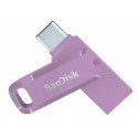 SanDisk Ultra Dual Drive Go USB 128GB unidad flash USB USB Type-A / USB Type-C 3.2 Gen 1 (3.1 Gen 1) Lavanda